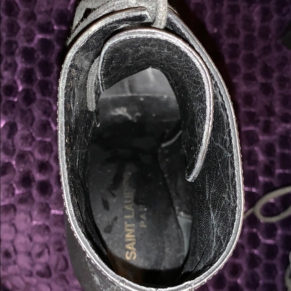 YSL SETA CALF OXFORD NERO BOOTIE - Picture 7 of 11